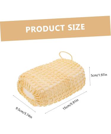 FOMIYES 2pcs Bath Brush and Scrubber Set - Natural Sisal Sponges for Body Exfoliation - Buy Online on GoSupps.com