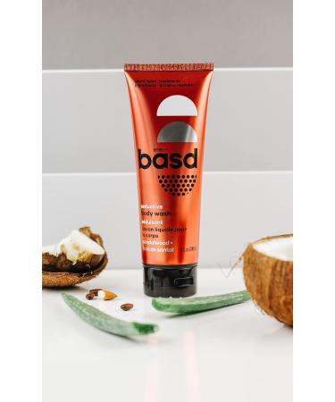 basd Natural Body Wash - Seductive Sandalwood | Organic, Vegan, Hypoallergenic Formula - 8oz Tube - Buy Online on GoSupps.com
