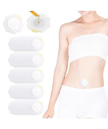 50Pcs of castor oil wrapped around the navel highly absorbent self-adhesive organic cotton castor oil wrapped to promote digestion (oil-free)