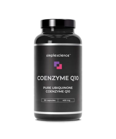 Ultra Pure CoQ10 400MG | 90 Servings | 99% Ubiquinone Coenzyme Q10 | High Strength Antioxidant Supplement | Lab Tested | 100% Natural and Non-GMO | Naturally Fermented