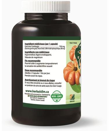 Herbal Slim Garcinia Cambogia 1500 80% HCA (60 Capsules) - Buy Online on GoSupps.com