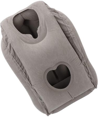 Verdant Touch Sleeping Pillow - Inflatable Travel Snack Cushion | Multifunctional Support for Travel Breathable Design Relieves Fatigue 180 Headrest Compact & Portable - Buy Online on GoSupps.com