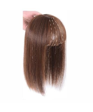Remeehi 35cm Seamless Synthetic Hair Toupee for Hair Loss | Clip-In Hair Topper with Flat Bangs - International Shipping - Buy Online on GoSupps.com