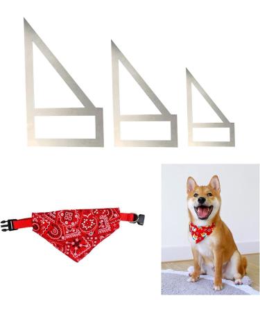 Piaolgyi Dog Bandana Sewing Template Set for Small/Medium/Large Dogs - DIY Craft Pattern for Dog Scarf - Reversible Design - Buy Online on GoSupps.com