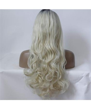 Medium-Sized Large Wave Gradient Curly Hair Wig | Front Lace Synthetic Wig for Women - Buy Online on GoSupps.com