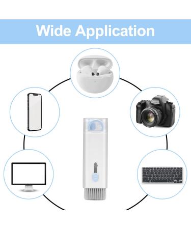Enfudid 7-in-1 Electronics Cleaner Kit - Portable Multifunctional Cleaning Tool with Cleaning Fluid - Sky Blue - Buy Online on GoSupps.com