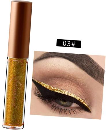 Angoily 2pcs Liquid Eyeliner Liquid Eyeshadow Glitter Women Shadow Cosmetic Eye Shadow Metal Miss Flash 1 count (Pack of 1) 03x2pcs - Buy Online on GoSupps.com