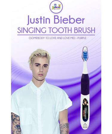 BB Designs Ltd Justin Bieber Singing Toothbrush - Purple | Somebody to Love & Love Me | International Shipping - Buy Online on GoSupps.com