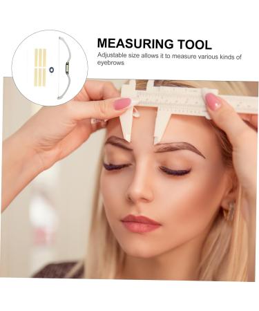 FRCOLOR 2pcs Bow Eyebrow Ruler Metal Dies Eyebrow Shaping Kit with Stencils Stainless Steel Eyebrow Ruler - Buy Online on GoSupps.com
