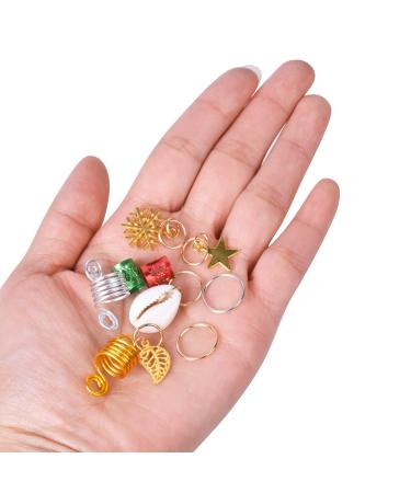 130PCS Aluminum Dreadlocks Pearl Cuffs & Hair Jewelry Rings - Hair Braiding Accessories - Buy Online on GoSupps.com