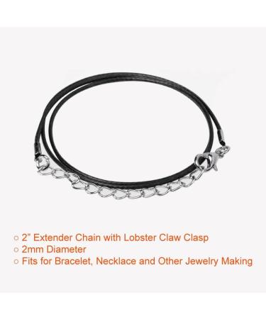 Paxcoo 50Pcs 18-Inch Necklace Cord with Clasp for Jewelry Making - Bulk Bracelet and Necklace Supplies - Buy Online on GoSupps.com