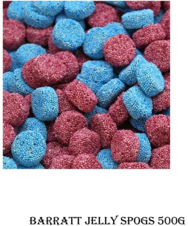 Barratt Jelly Spogs 500g Bag | Aniseed flavoured jellies with a bobbly sugar coating - Buy Online on GoSupps.com