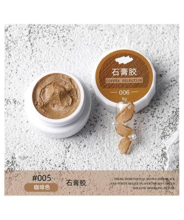 1Jar Carving Gel for Nail Art Professional Construction Gel 3D UV Painting Glue for Models Sculpture Plasticine Gum Soak Off Gel - (Color: 8g)