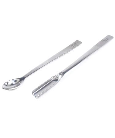 blueINOX 2-piece portioning and measuring spoon set