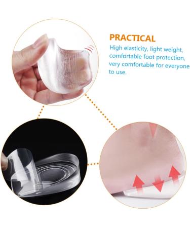 Beaupretty Height Increasing Insoles for Men - 2 Pairs Gel Shoe Inserts Damping Half Pads 8.5x5.5cm - Elevate Comfort & Style - Buy Online on GoSupps.com