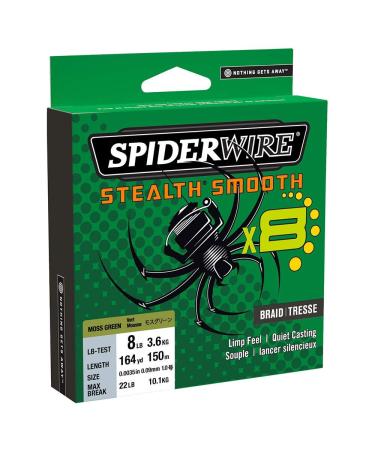 Tresse Spiderwire Stealth Smooth 8 Brins 300M Moss Green - 0 11Mm - 10 3Kg - 1515595