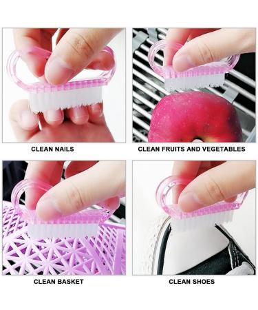 Set of 6 Nail Cleaning Brushes with Handles Nail Tools Supplies Brushes Dust Brushes Nail Cleaning Small Hair Brushes Nail Brushes - Buy Online on GoSupps.com