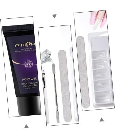 minkissy 1set Set Nail Extension Glue Set Gel Manicure Nail Tools Nail Extension Gel Manicure Extension Gel Nail Manicure Kit Nail Gel Manicure Extension Kit Nail Polish Lengthen Plastic 16x5cm Picture 4 - Buy Online on GoSupps.com