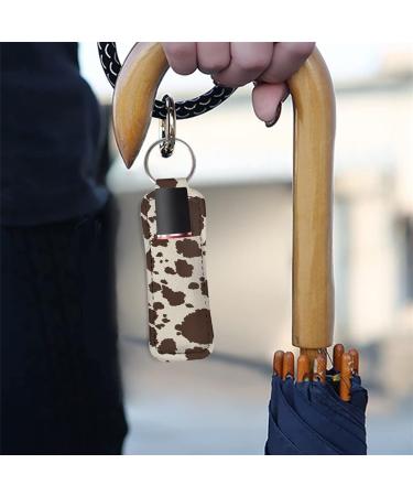 Buy INSTANTARTS Cow Hide Print Key Ring & Chapstick Holder - 2 Packs Retro Brown Lip Balm Sleeve with Keychain - Perfect for Lanyards & Key Chains - International Shipping Available - Buy Online on GoSupps.com