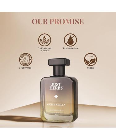 Jus't Herbs Intense Oud Vanilla EDP Perfume for Men Long Lasting Fragrance - 50 ml. - Buy Online on GoSupps.com