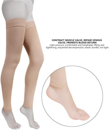 Buy Breathable Compression Stockings for Varicose Veins - XL Gradient Compression Calf & Foot Support - Buy Online on GoSupps.com