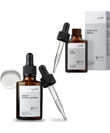 Japanese Skincare Duo: Azelaic Acid & 35% Pure Vitamin C Serum