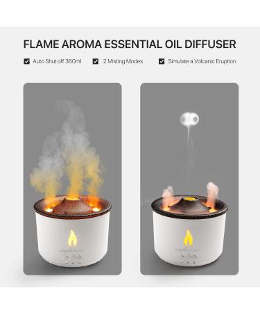 InFanso Volcano Essential Oil Diffuser 360ML with Timer and Adjustable Fog Knob - Ideal for Home, Office, Spa, Yoga - Buy Online on GoSupps.com