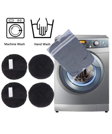 Kinhwa Reusable Makeup Remover Pads - Washable Microfiber Facial Cleaning Pads (12 Pack) - Super Soft & Convenient with Laundry Bag - Eco-Friendly Skincare Solution - Buy Online on GoSupps.com