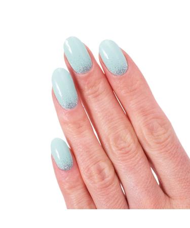 Glamsy nail film Aqua Sprinkle " blue with star dust nail wraps long adhesive 24 self-adhesive ultra-thin nail foils in different sizes - Buy Online on GoSupps.com