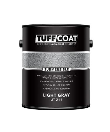 Tuff Coat UT-211 Light Gray - Submersible, Water-Based, Rubberized Non-Skid Coating - 1 Gallon