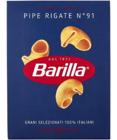  Italian Gourmet E.R. Barilla Pipe Rigate No. 91 Pack of 10 100% Italian pasta 500g + Italian gourmet Polpa 400g - Buy Online on GoSupps.com