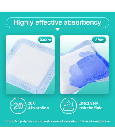 Dimora Super Absorbent Wound Dressings 4x4 - Nonstick Gauze Pad for Fast Healing - 10 Packs - Buy Online on GoSupps.com