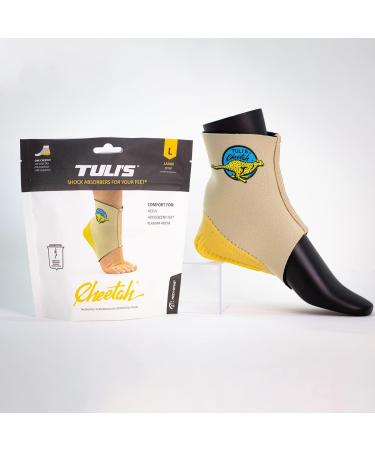 Tulis Cheetah Heel Cup & Compression Sleeve for Severs Disease - Youth Small Size - Gymnasts & Dancers - 1 Pack - Buy Online on GoSupps.com