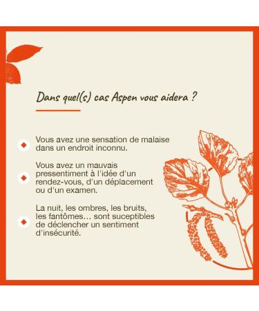 FLEURS DE BACH ORIGINAL - Aspen No 2 - Pour plus de S curit & S r nit Face l Inconnu - lixir Floral Naturel - Compte-Gouttes 20 ml Vegan - Buy Online on GoSupps.com