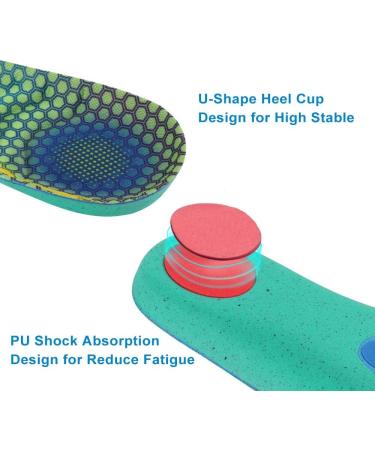 VSUDO Shock Absorption Sports Shoe Insoles - High Elastic Comfort Insoles for Men or Women - M 6.5-10 / W 7.5-11 - Buy Online on GoSupps.com