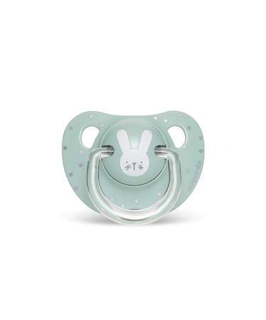 Suavinex Hygge Baby: Rabbit 306556 Pacifier for babies with anatomical suction cup 0-6 months Green Rabbit Green 0-6 Meses