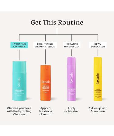 Hydrating Face Wash with Hyaluronic Acid & Vitamin B5 | Fox_tale | Pore Cleansing Cleanser for All Skin Types | Makeup Remover 100 ml - Buy Online on GoSupps.com