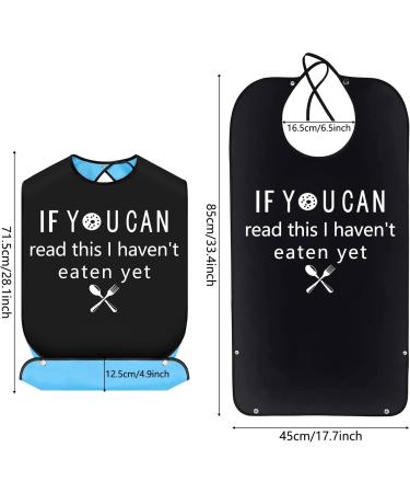 ZNDFTW Funny Adult Bib with Crumb Catcher - Washable Waterproof Clothing Protector for Elderly Men and Women - Buy Online on GoSupps.com