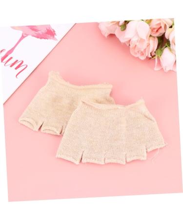 Holibanna Women's Khaki Slipproof Socks - 4 Pairs Toe Separator Half-Socks for Comfort & Style - Buy Online on GoSupps.com