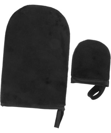 TOVINANNA 2 Sets Tanning Gloves Gel Nail Gloves Sun Gloves Versatilen Gloves for Gel Nails Manicure Hand Protectors Hand Covers Tanning Lotion Applicator Pe Flocking Black Agent - Buy Online on GoSupps.com