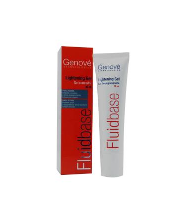 GENOA LABORATORY Fluidbase Depigmenting gel facial cream for spots on the face sun protection vitamins A C and D moisturizing and producing collagen 30 ml