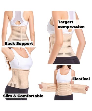 Shop Funcy Abdominal Binder for Post Surgery & Postpartum - Optimal Support Belly Band for Moms & Men | Medium Beige - Buy Online on GoSupps.com
