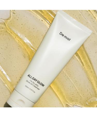 De:maf All Day Glow I'm So Jelly Olive Oil Cleanser(Tube) 76.8% Olive Oil Jelly-like Makeup Remover for Pore Cleanse Suitable for Sensitive Skin Korean Skincare (150ml 5.07 Fl Oz) - Buy Online on GoSupps.com