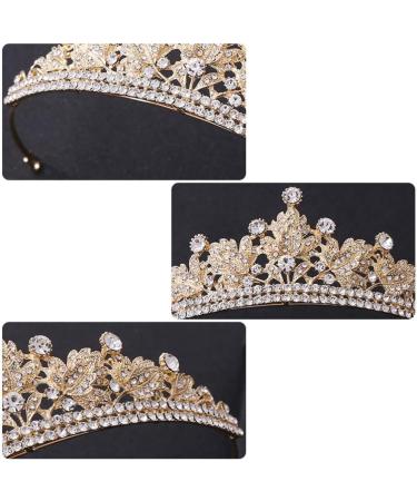 PSVOD Wedding Bridal Crown Tiara - Rhinestone Gold Crown for Women | Perfect for Weddings & Birthday Parties - Buy Online on GoSupps.com