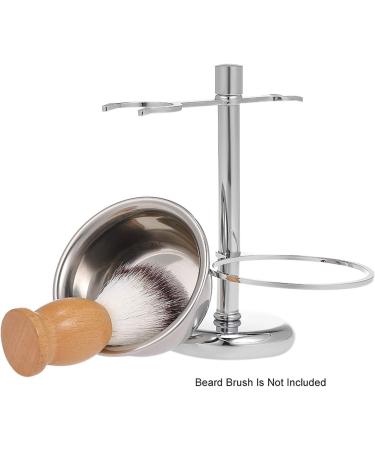 Benkeg Razor Stand Set | 2-in-1 Stainless Steel Shaving Holder for Razor Brush & Soap | Premium Men's Shaving Kit - Buy Online on GoSupps.com