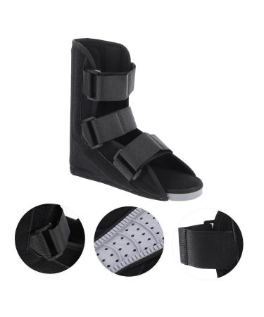 Ankle Straight Shoes for Sprains & Fractures | Women's Supportive Walking Boot | Anti-Rotation Foot Walker - Black - Buy Online on GoSupps.com