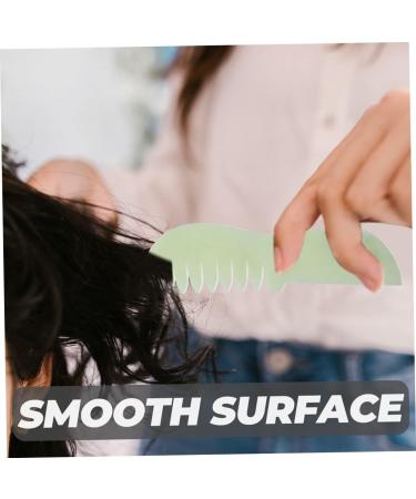 Frcolor Jade Comb Set - Scalp & Facial Massage Tools for Deep Relaxation & Gua Sha Therapy - Buy Online on GoSupps.com