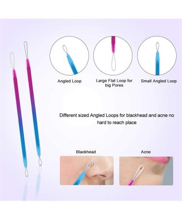 Acne Needle 10pcs Kit Stainless Steel Blackhead Remover Beauty Face Pimple Comedone Extractor Needle Clip Pore Cleaner (Color : Colorful 10pcs) - Buy Online on GoSupps.com