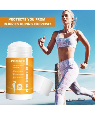 KUIRUNRX AntiFriction Cream Antichafing stick Antifriction chafing cream stick To relieve friction and irritation Waterproof against chafing Used For Chest Arm Thigh and Buttocks 40G - Buy Online on GoSupps.com
