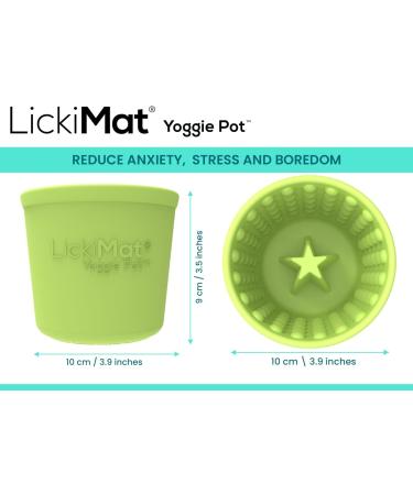 LICKIMAT Yoggie Pot Distraction Fun and Enrichment. Long Lasting Rubber Licking Treat Dispenser for All Dog Sizes and Slow Feeder for Small Dogs. The Newest LickiMat Purple - Buy Online on GoSupps.com